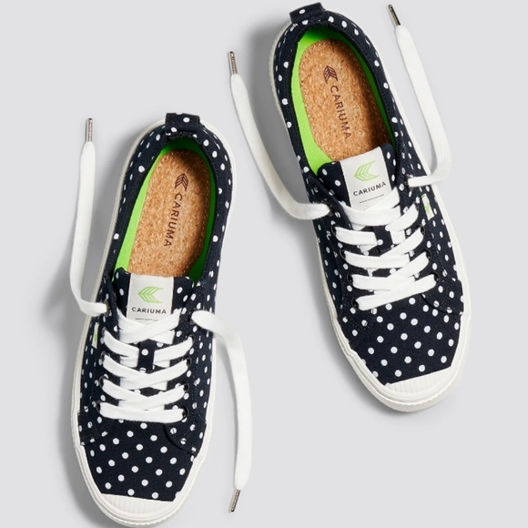 Cariuma Black and White Polka Dot Sneakers - Picture 2 of 10